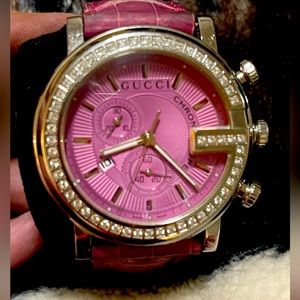 Pink Diamond Gucci watch